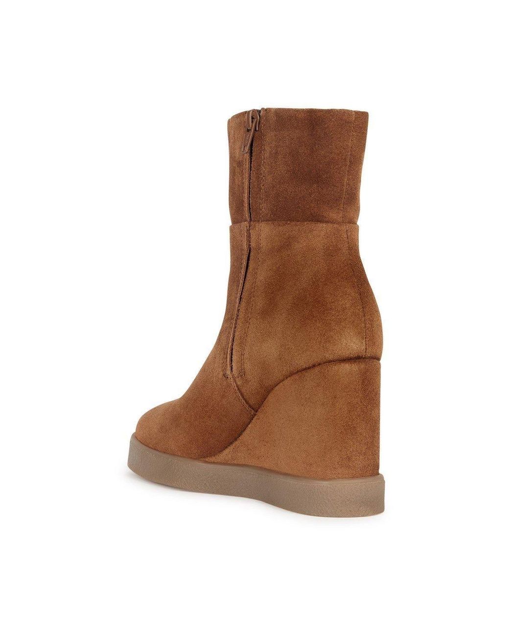 Geox Brown D Eildea Wedge B Ankle Boots