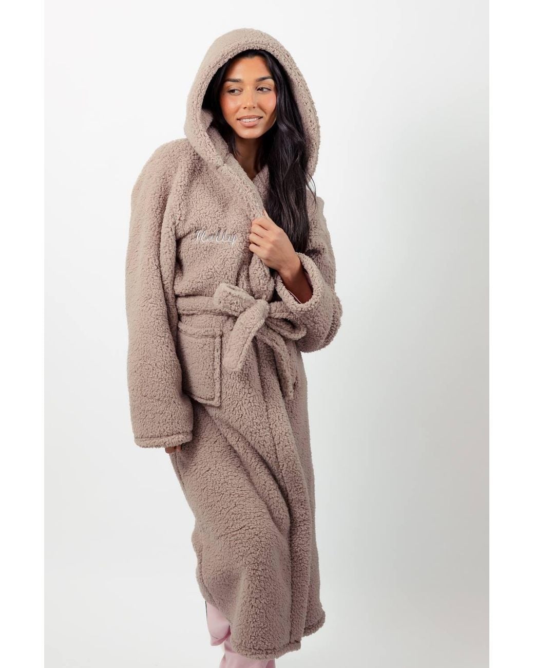 Lulabay Natural Personalised Premium Dressing Gown