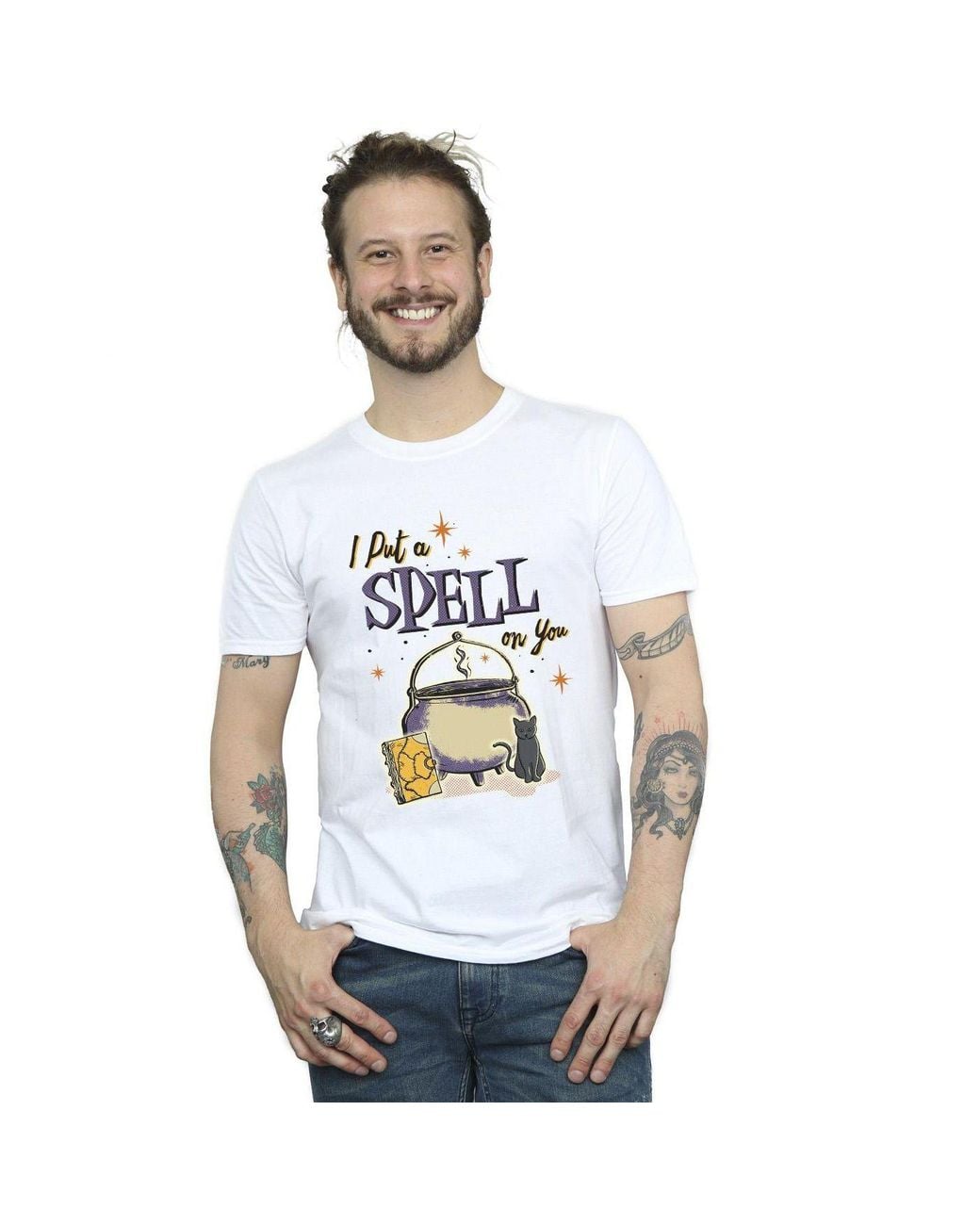 Disney White Hocus Pocus Spell On You T-Shirt for men