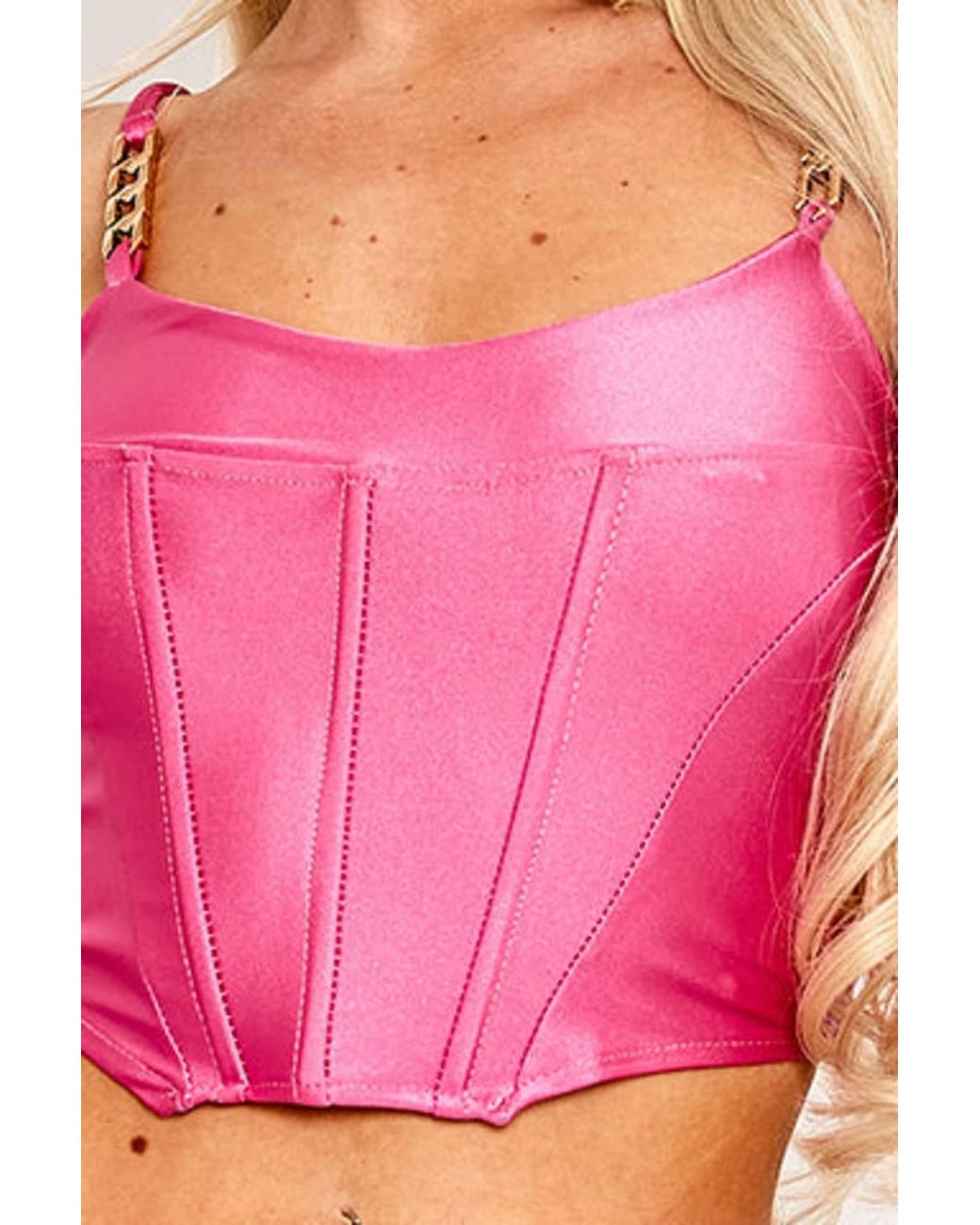Stylewise Pink Chain Strap Detail