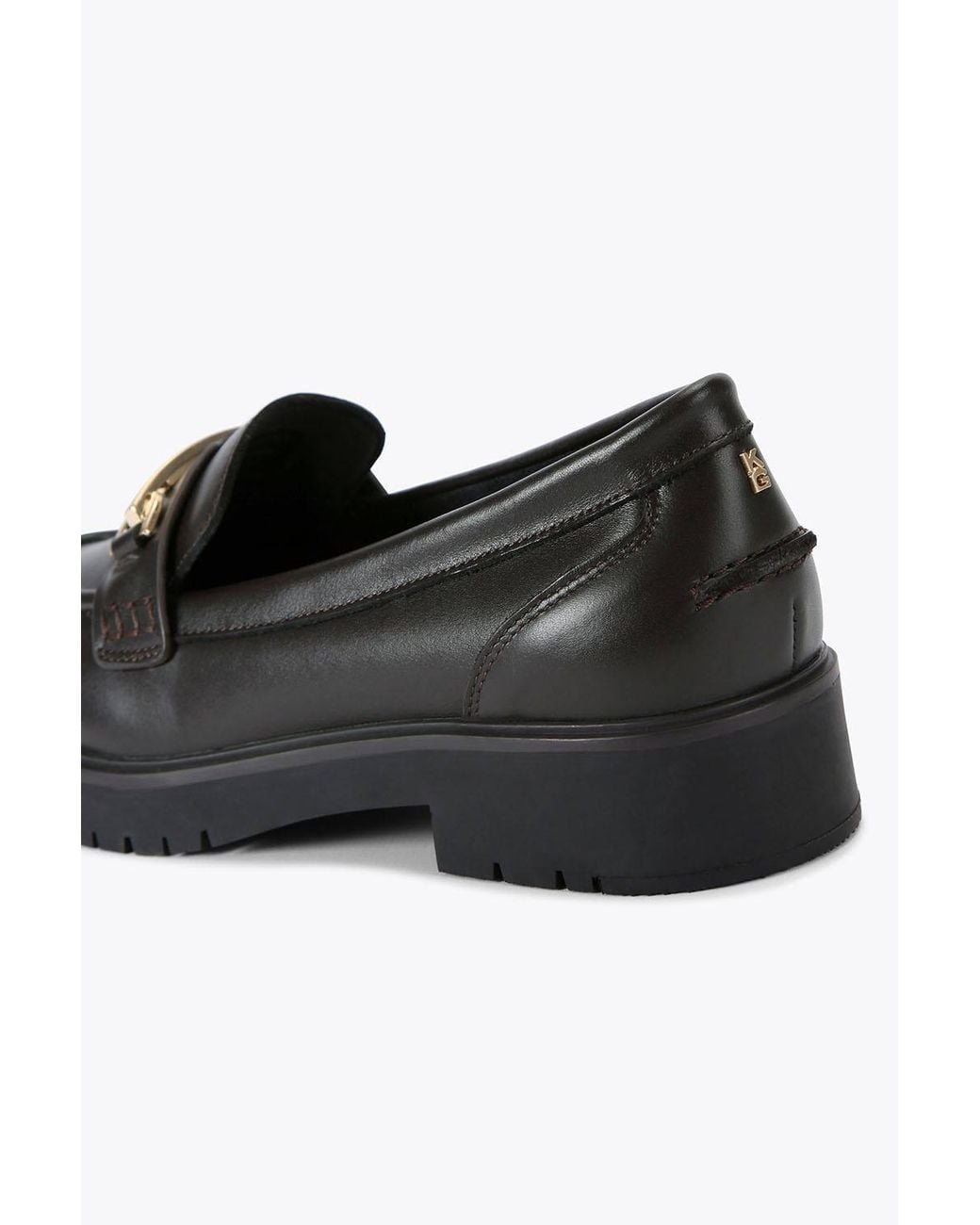 KG by Kurt Geiger Black 'Molly' Leather Flats