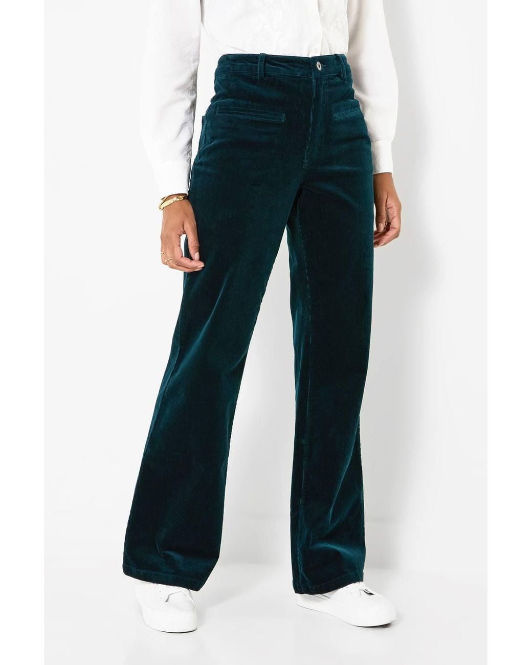 Joe Browns Blue Indie Cord Wide Leg Trouser
