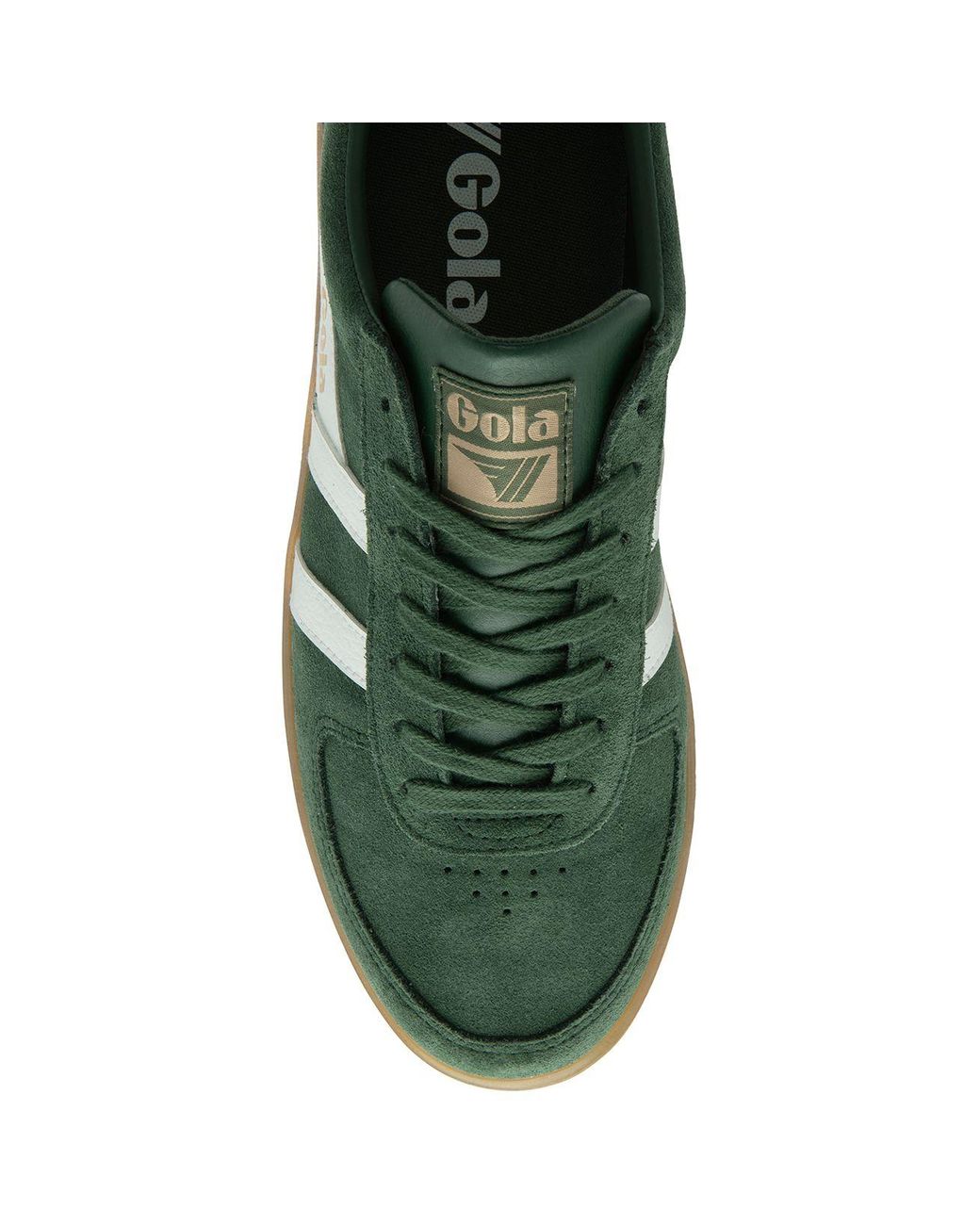 Gola Green 'Grandslam Suede' Suede Lace-Up Trainers for men