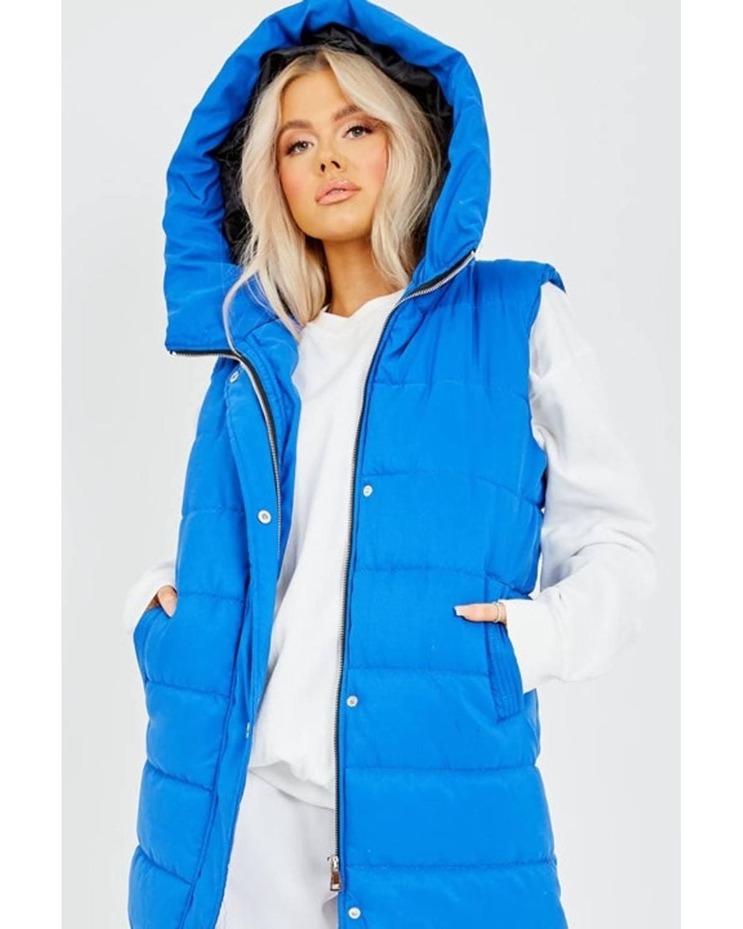 Stylewise Blue Padded Zip-Up