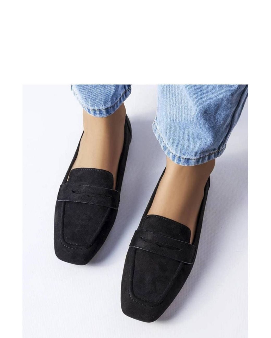 Love Lace Blue Meilleur Faux Suede Slip On Loafers With Sole Summer