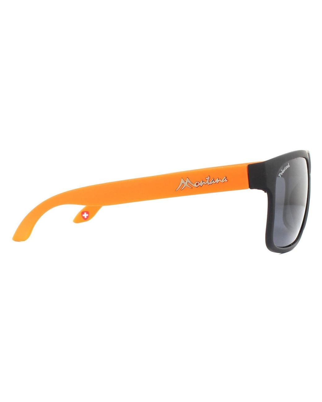 Montana Gray Rectangle With Rubbertouch Polarized Sunglasses