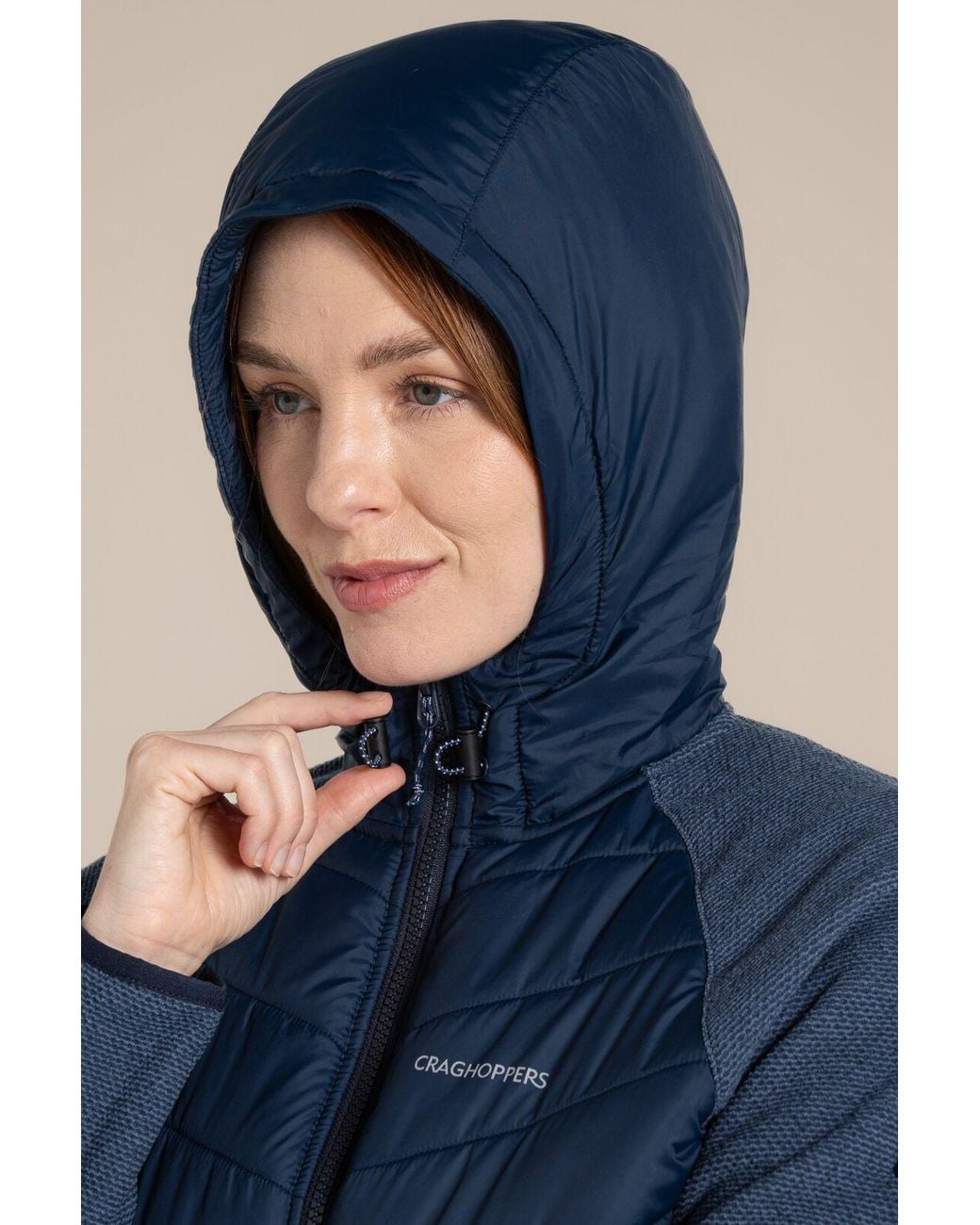 Craghoppers Blue Zayas Hooded Water-Repellent Jacket