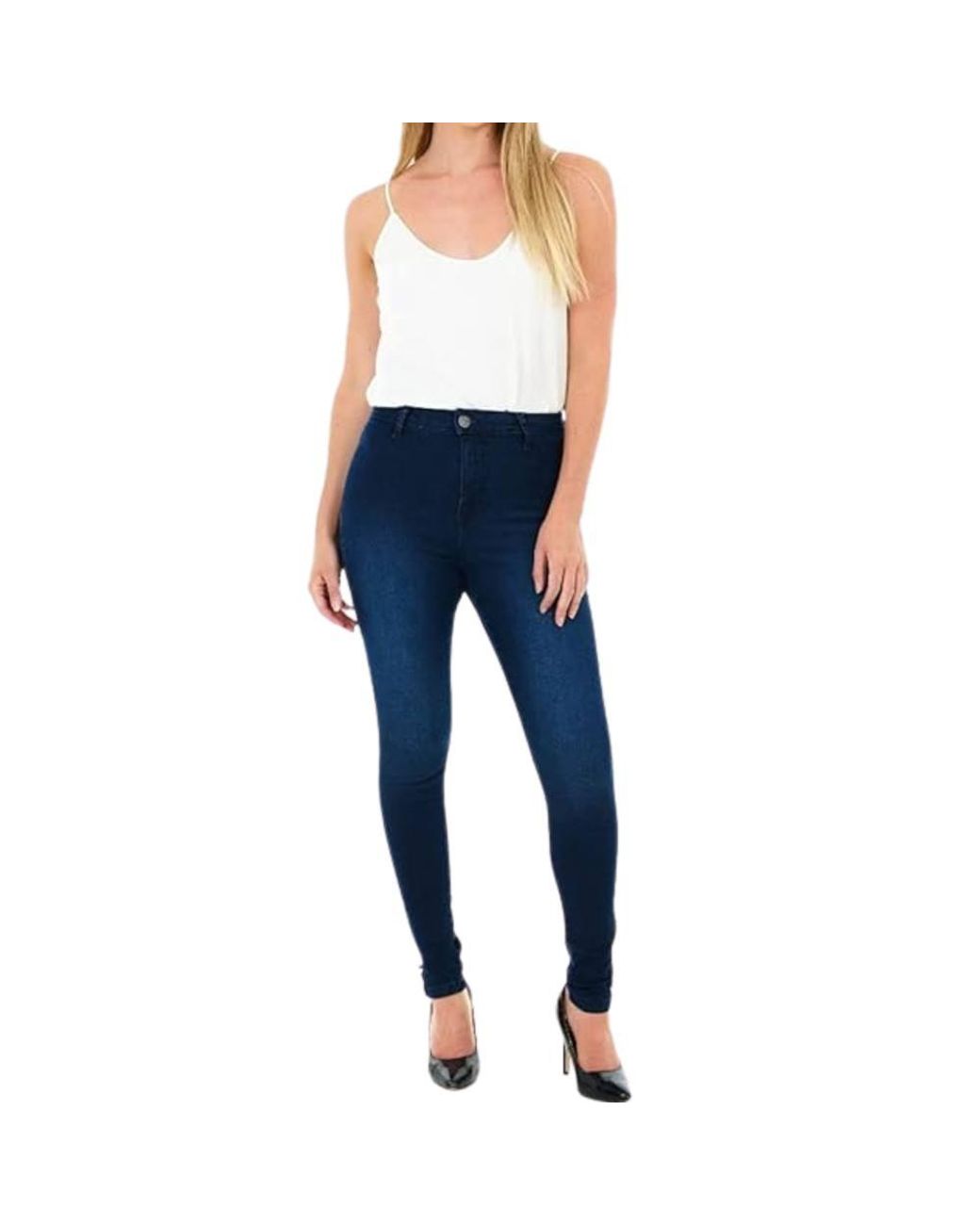 Smart Living Blue Stylish Skinny Fit High Waisted Denim Jeans