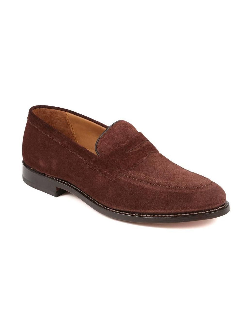 Jones Bootmaker Brown Barcelona Goodyear Welted Leather Loafers for men
