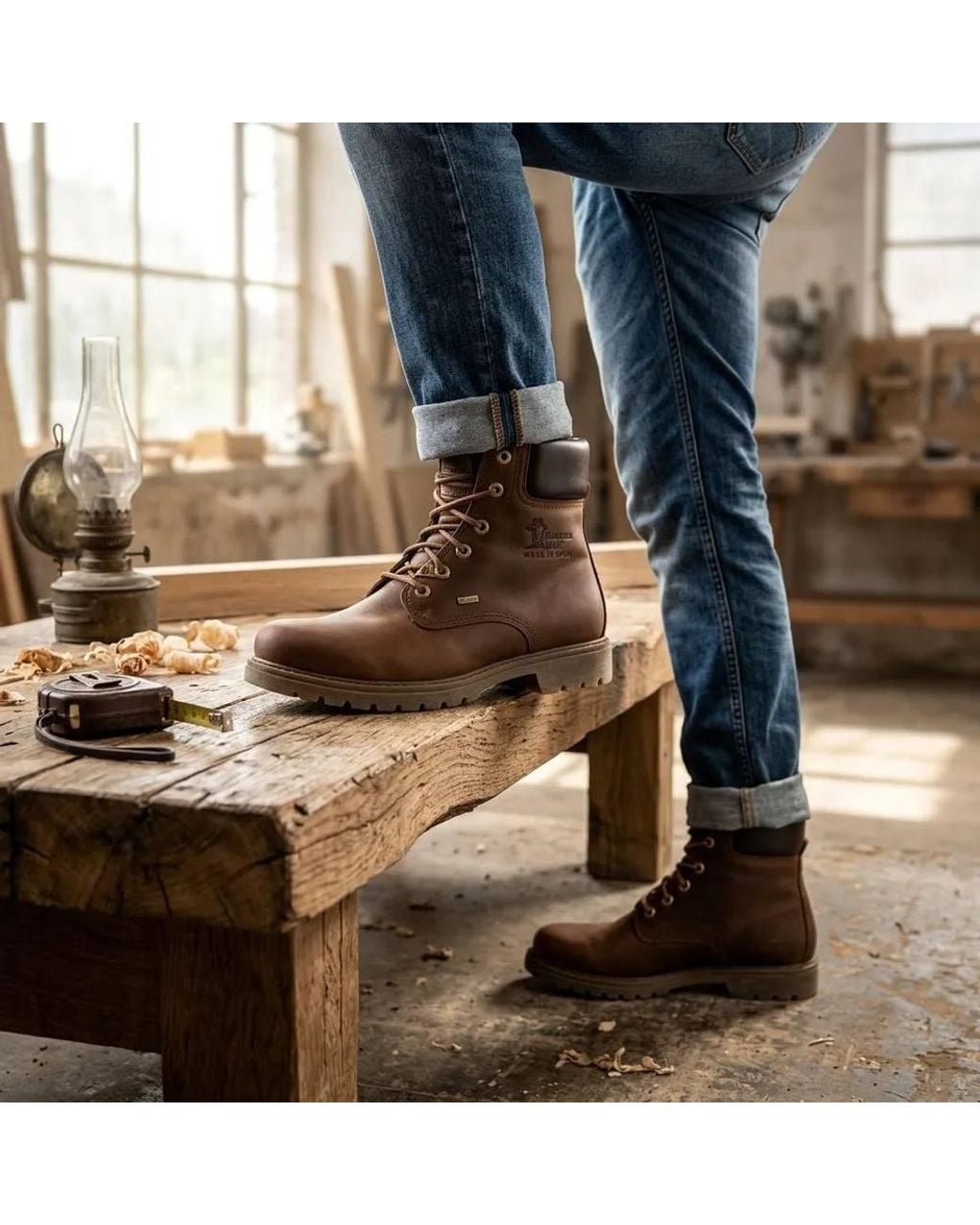 TruClothing Brown 03 Gtx C1 Waterproof Leather Ankle Boots for men