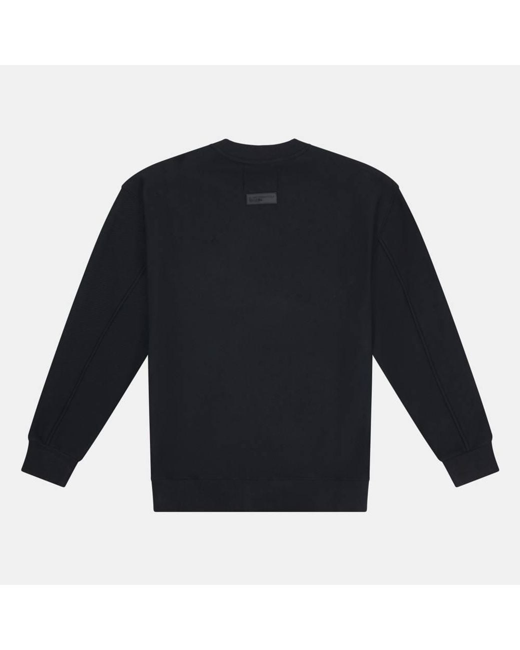 Blank Essentials Blue Waffle Jersey College Logo Sweatshirt for men