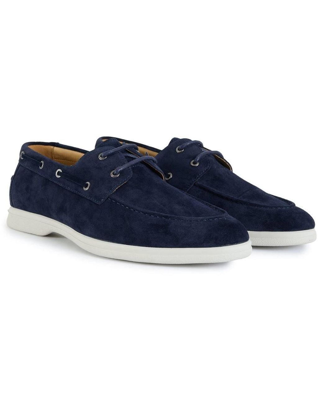 Simon Carter Blue Trovo Boat Shoe Shoes for men