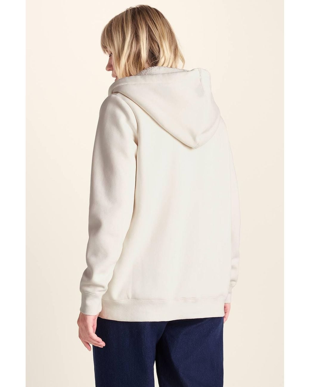 TOG24 Natural 'Bradshaw' Supersoft Sherpa Lined Zip Hoodie