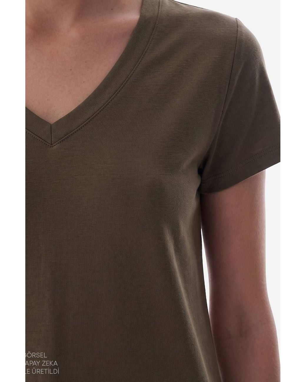 Penti Green Modal V-Neck T-Shirt