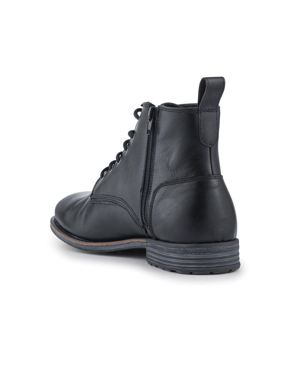 Jones Bootmaker Black Dalias Leather Ankle Boots for men