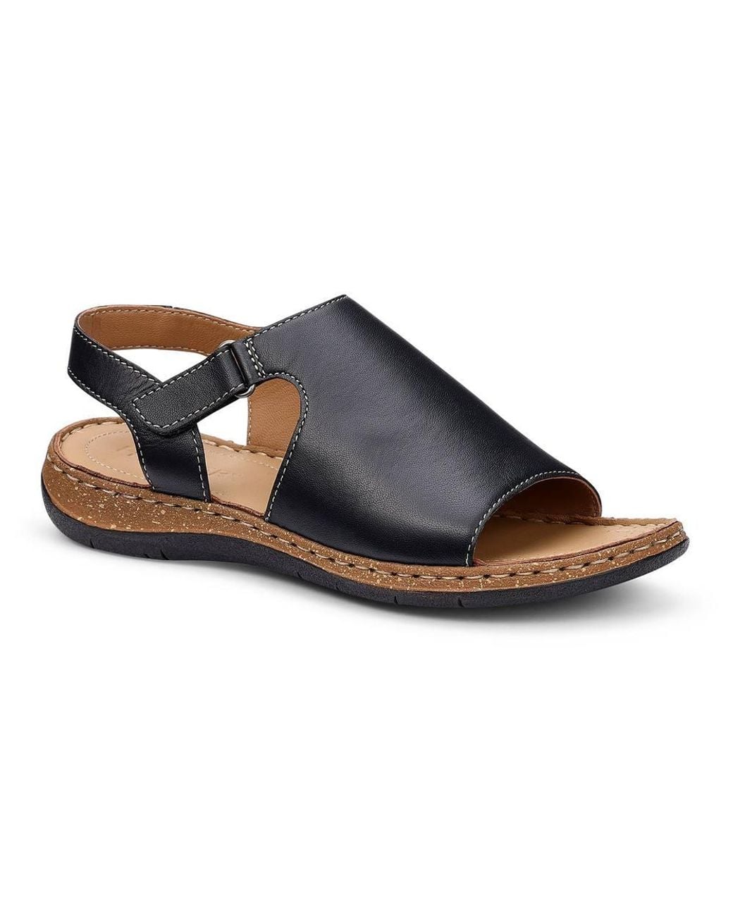 Hotter Blue Wide Fit 'Mena' Sandals