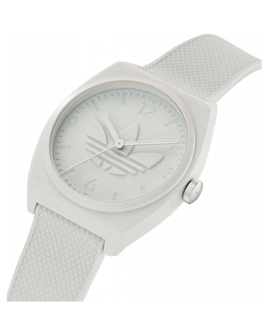 Adidas Originals White Aost22035 Project Two 38Mm Quartz Watch for men