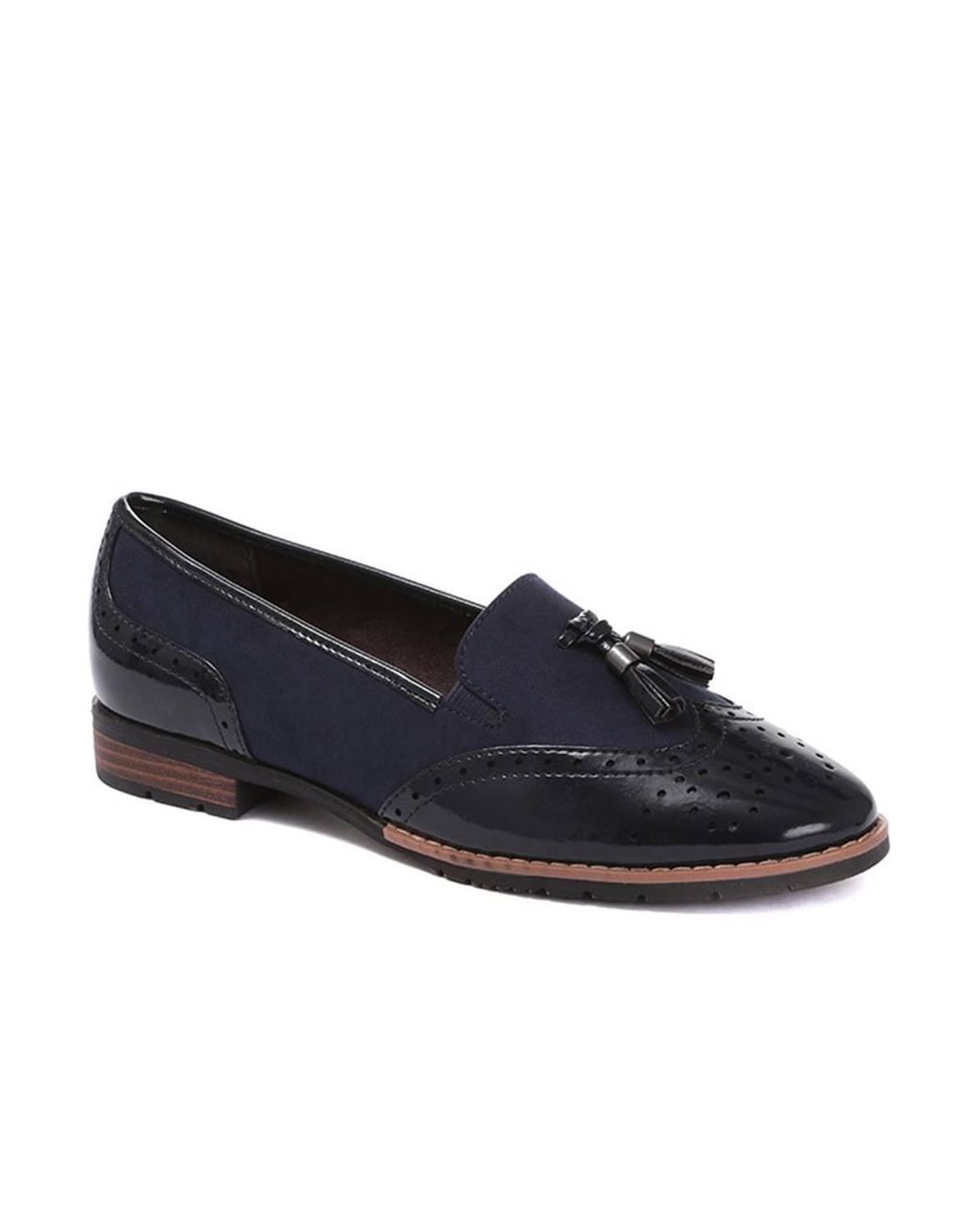 Pavers Blue Tassel Loafers