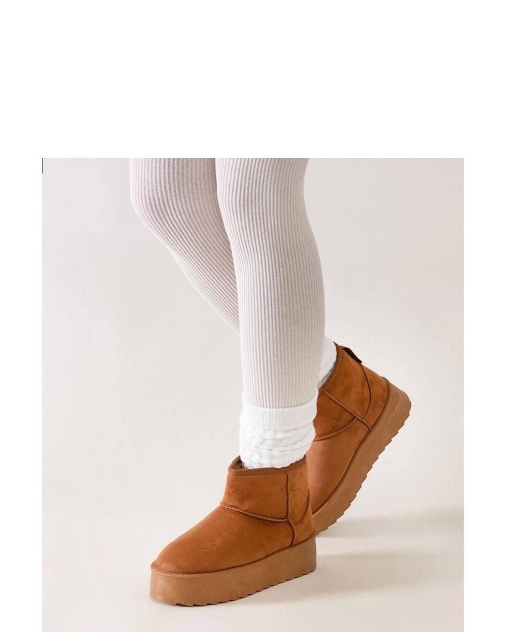 Love Lace White Casual Insulated High Platform Slip On Warm Snow Boots Round Toe