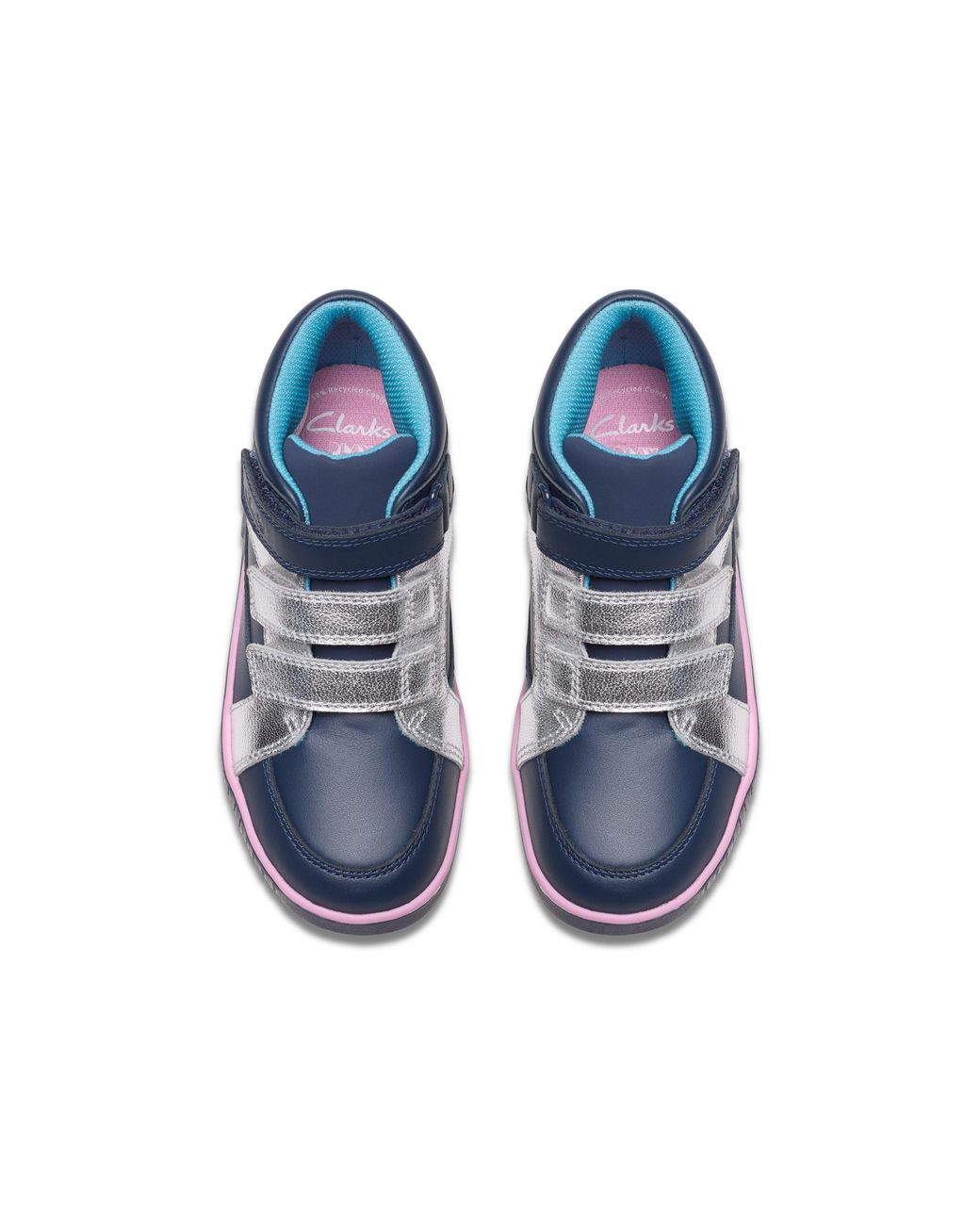 Clarks Blue Oslo Play Kid High Tops, Trainers, Ankle Boots