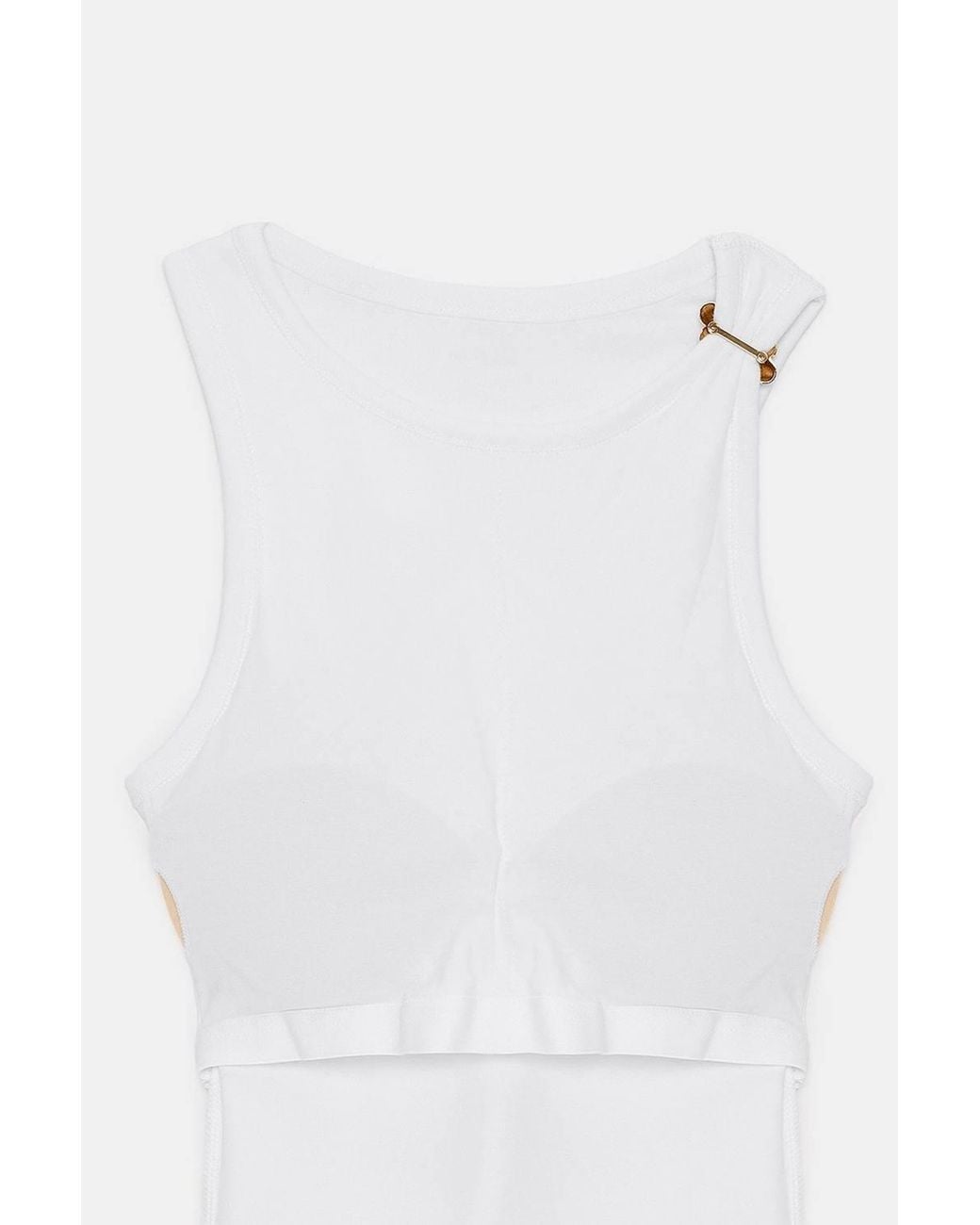 Dilvin Gray Sleeveless Slim-Fit Cami Blouse