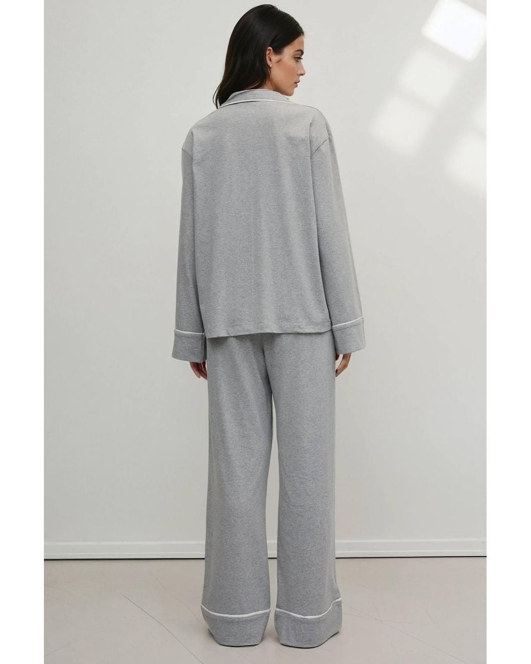 Hiccup Gray Soft Touch Cotton Pajama Set