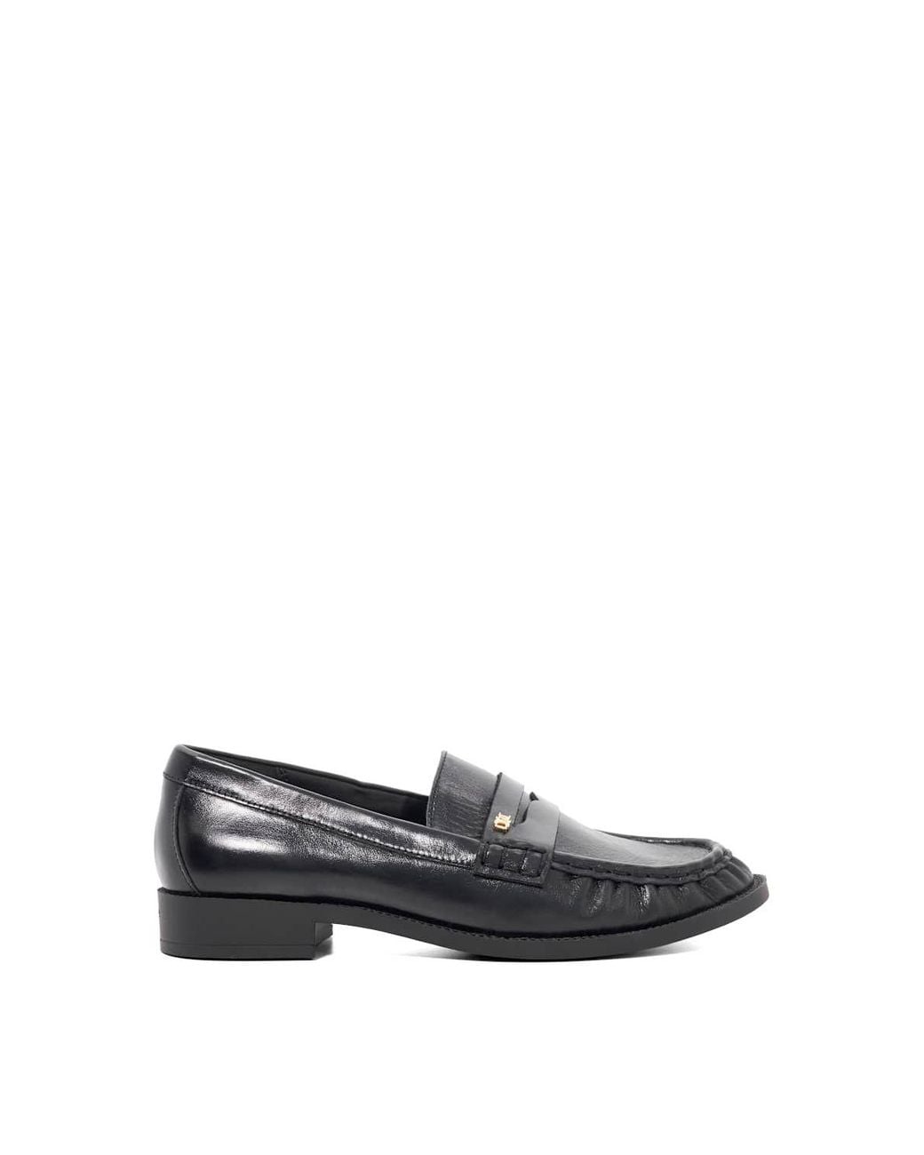 Dune Black 'Galex' Leather Loafers