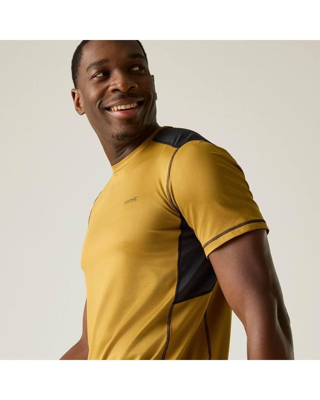 Regatta Green Virda Short Sleeved Active Mesh T-Shirt for men