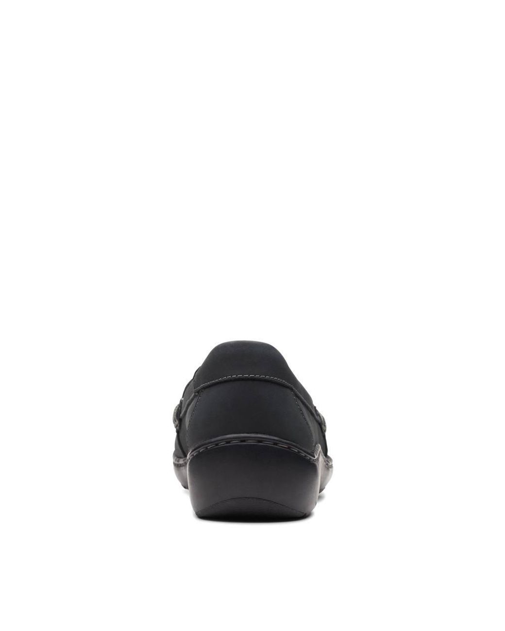Clarks Blue Cora Ashly Leather Loafers, Slip Ons