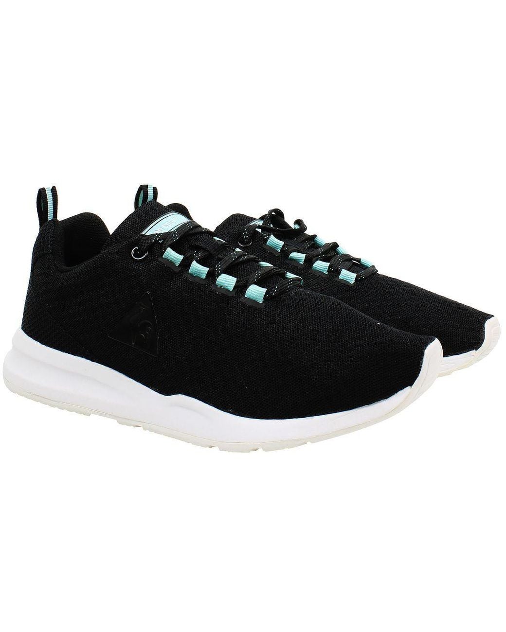 Le Coq Sportif Black Techracer Feminie Mesh Lace-Up Synthetic Trainers