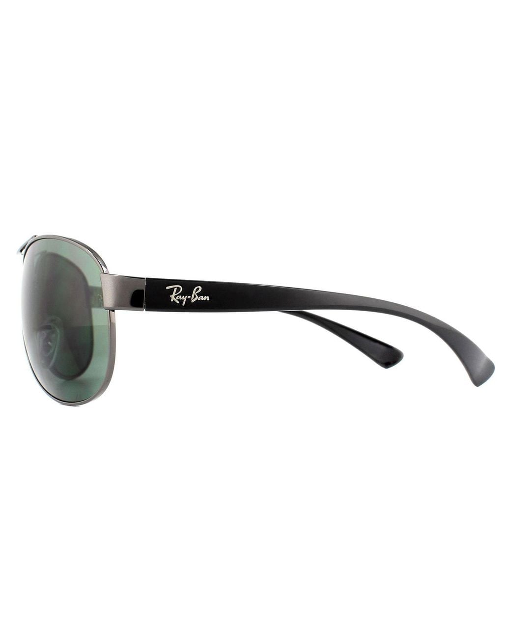 Ray-Ban Green Aviator Gunmetal Sunglasses for men