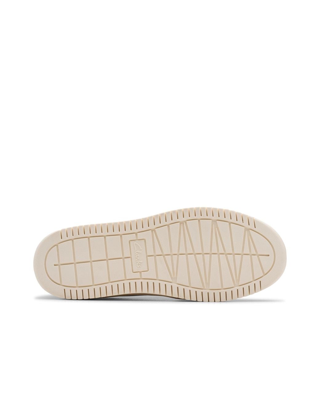 Clarks White Barley Step Youth Metallic Trainers, Lace Up