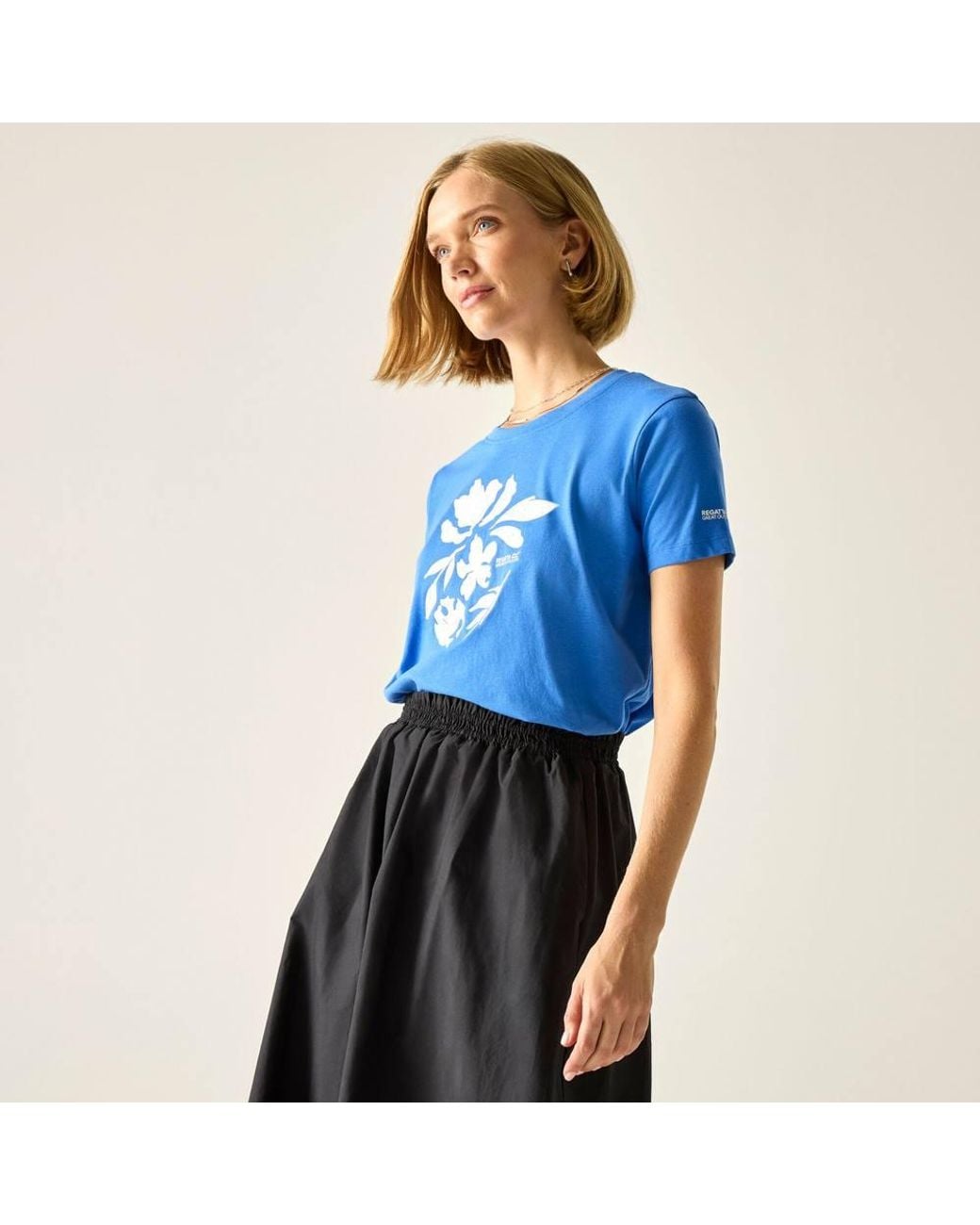 Regatta Blue Filandra Ix Short Sleeved Graphic T-Shirt