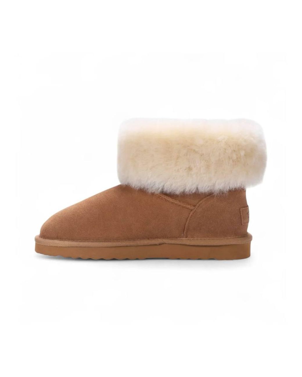 TruClothing Brown Suede Ankle Booties Slip-On Comfort Winter Boots