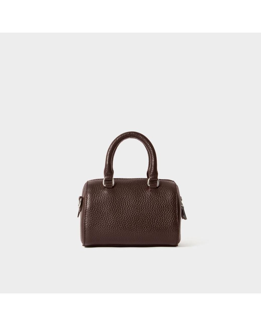 Osprey Brown The Madison Mini Leather Barrel Bag