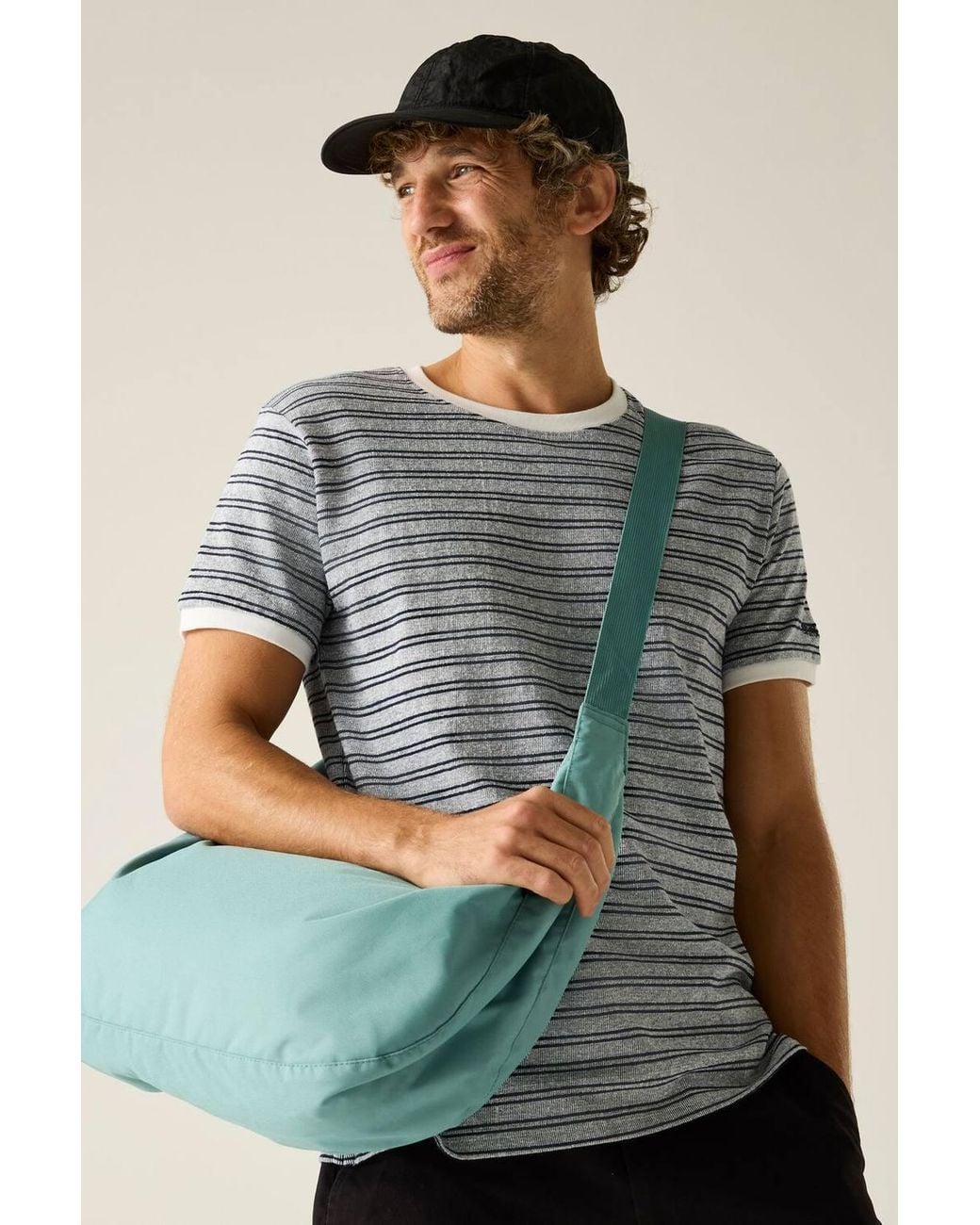 Regatta Gray Benlin Striped Short Sleeved T-Shirt for men