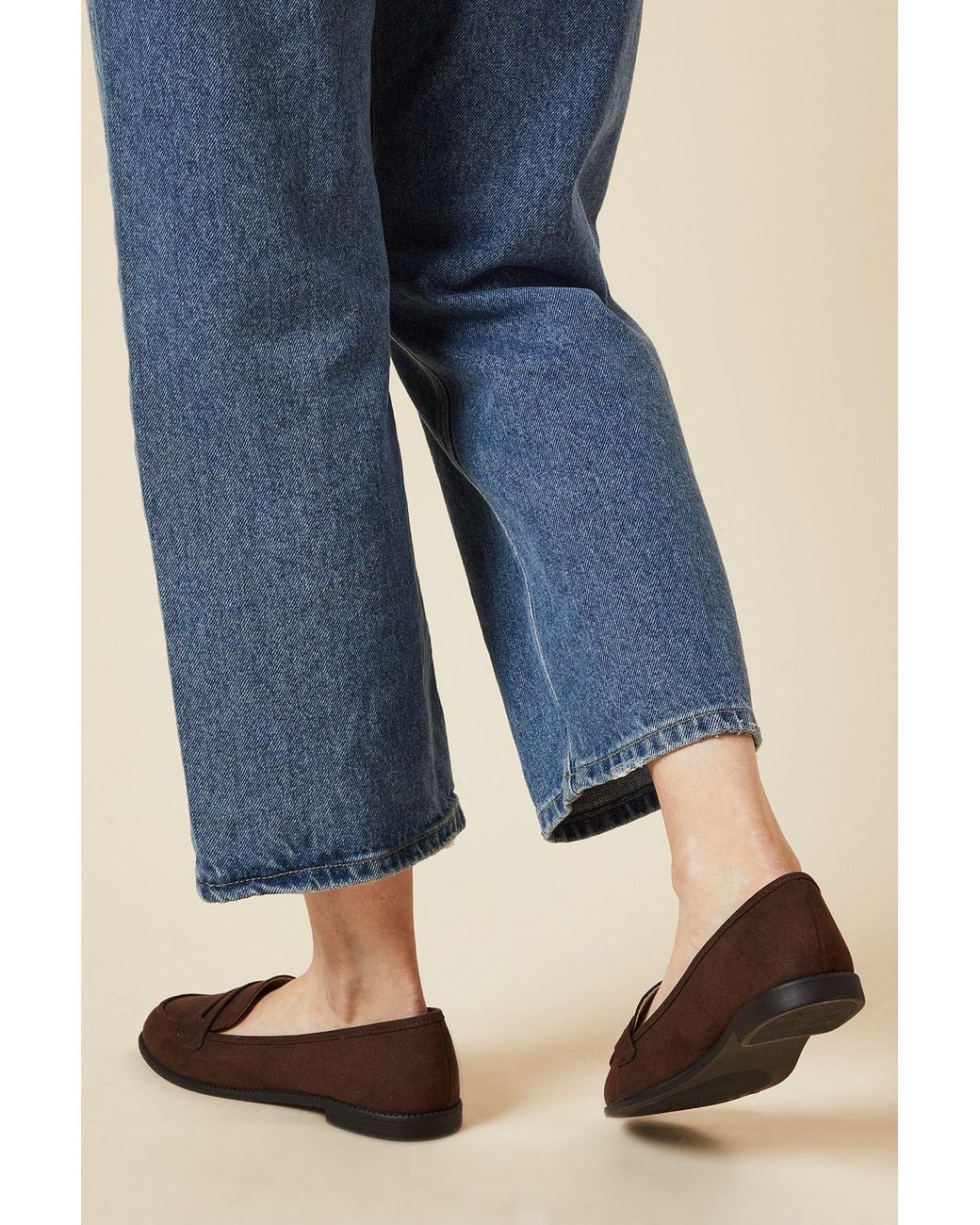 Dorothy Perkins Blue Lara Penny Loafers