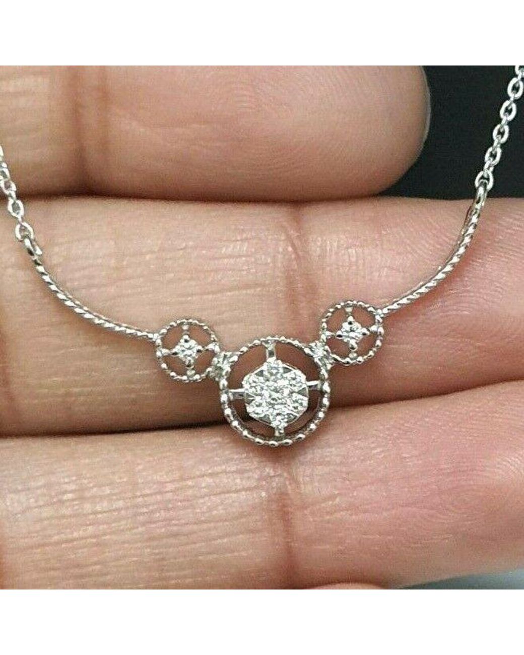 Raina Jewels Metallic 18Ct Diamond Chain Necklace