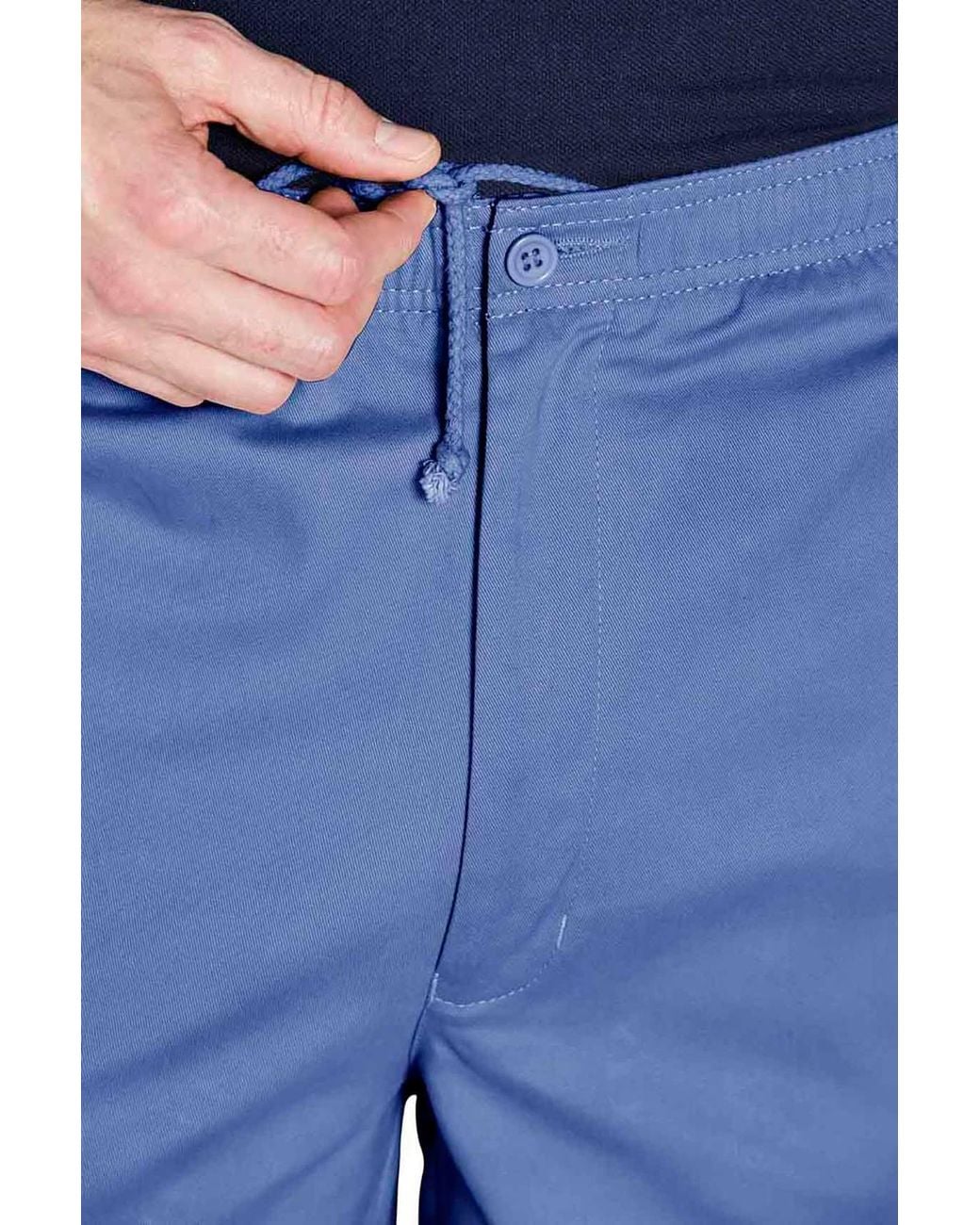 Chums Blue Elasticated Waist Rugby Shorts for men