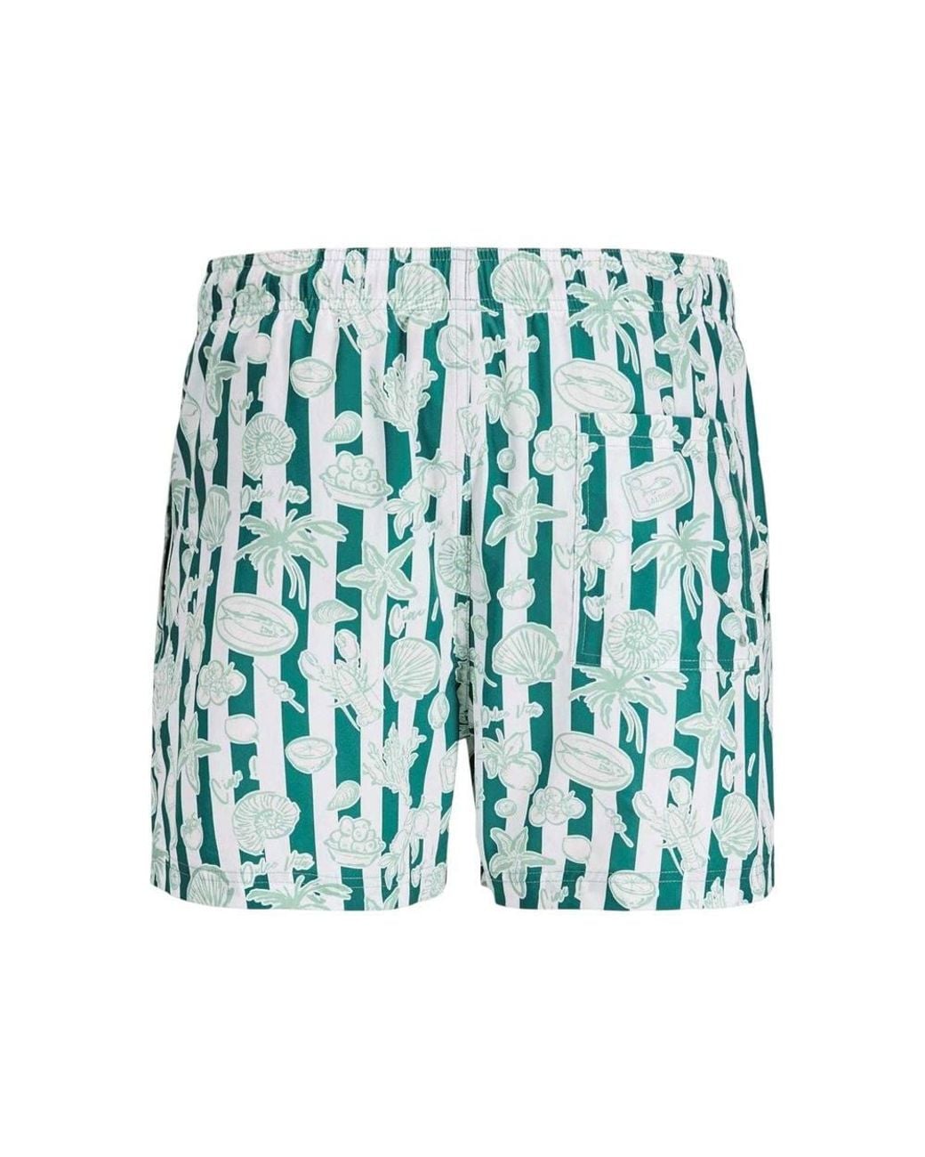Jack & Jones Blue Seashell Swim Shorts for men