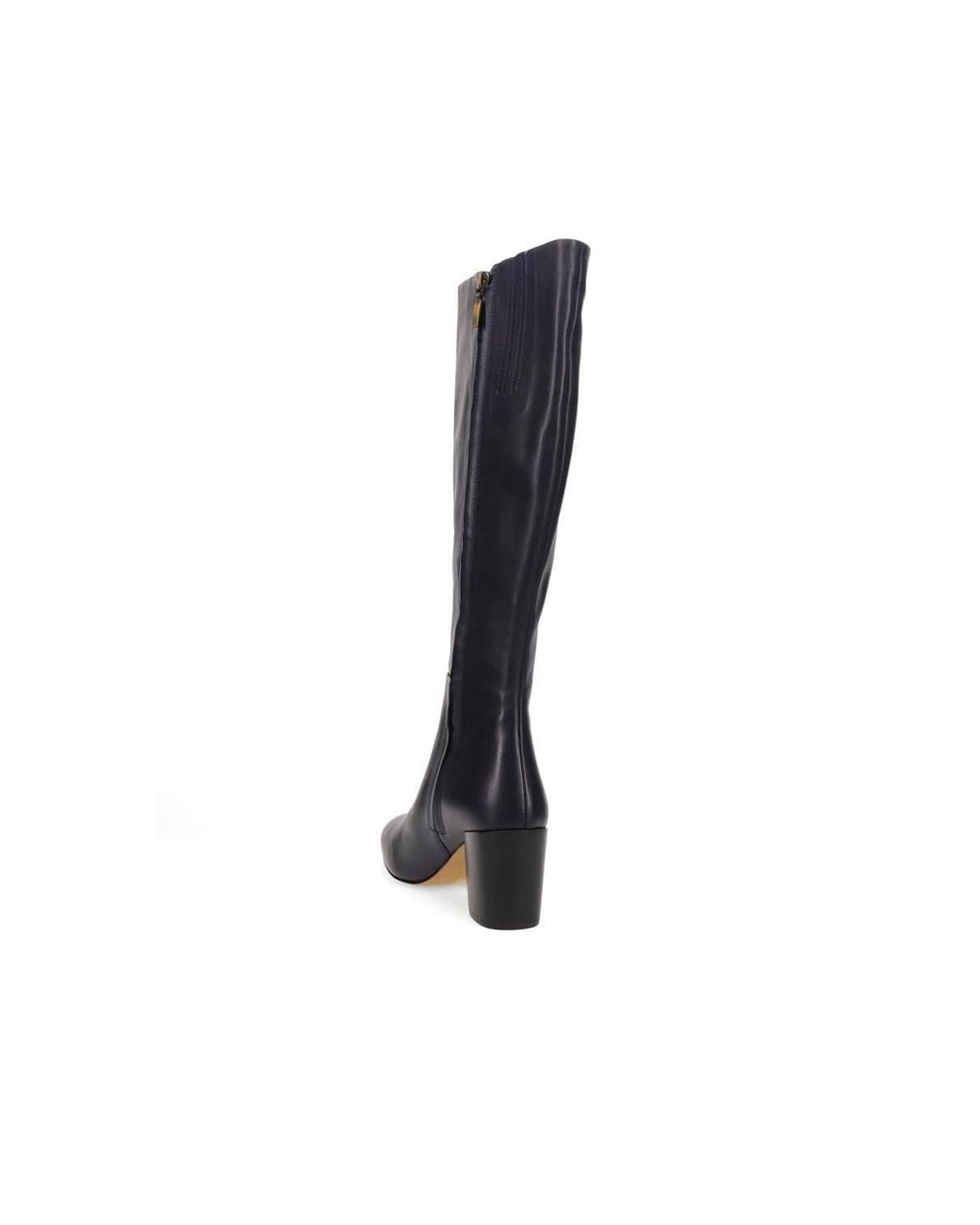 Jones Bootmaker Black Neptune Long Medium Calf Fit Long Leather Boots