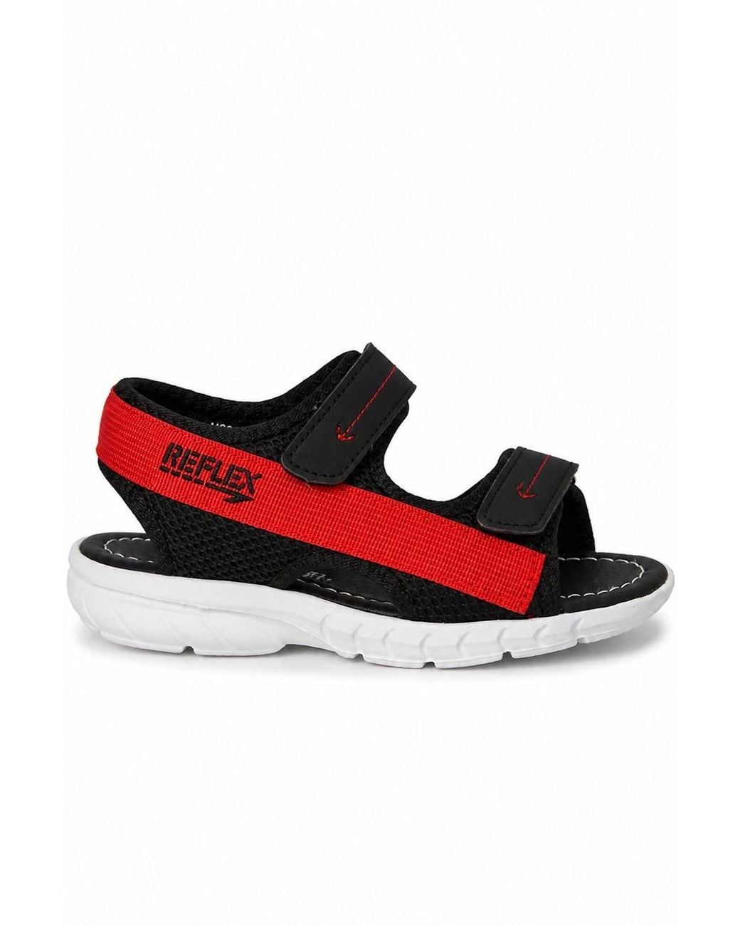 Spot on Red Lightweight Double Strap Sports Sandals for men