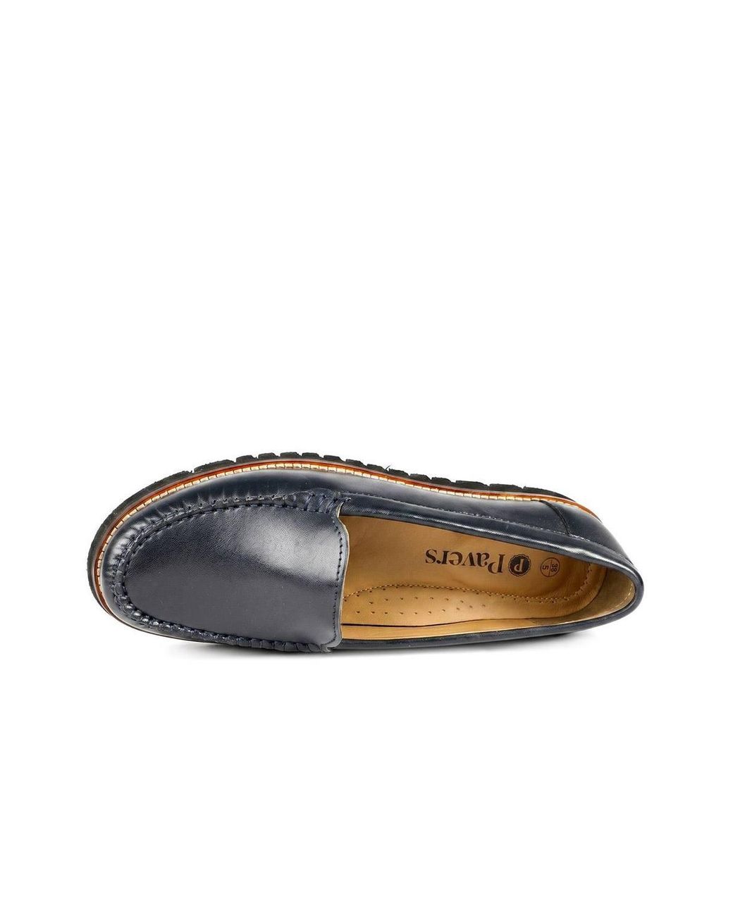 Pavers Black Casual Leather Moccasins