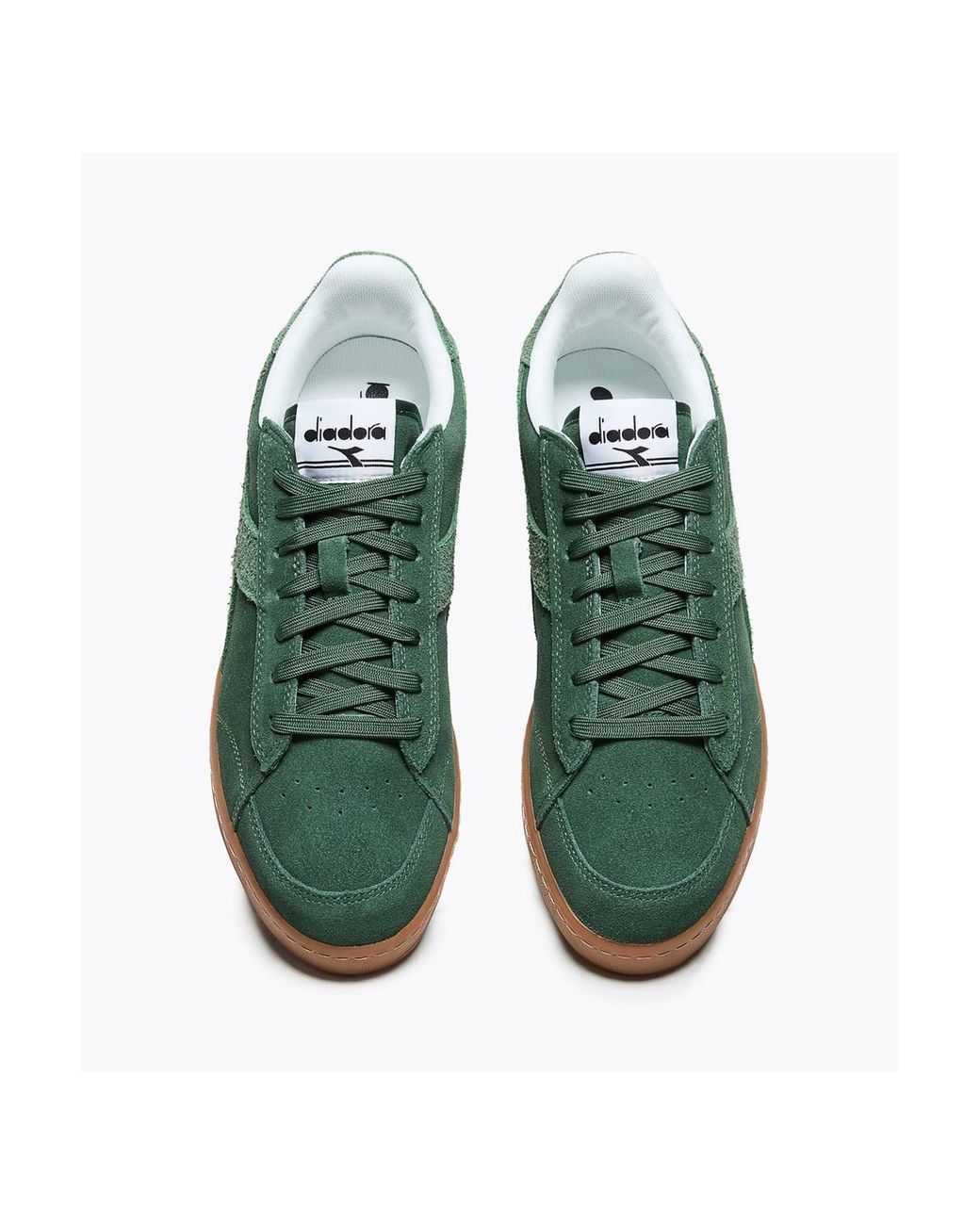 Diadora Green Game Low Suede Trainer Dark Ivy