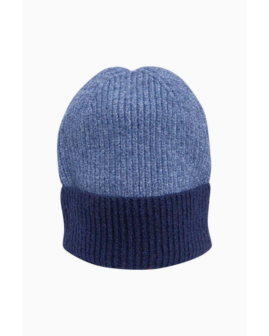 SARTA Blue Two Tone Beanie Hat