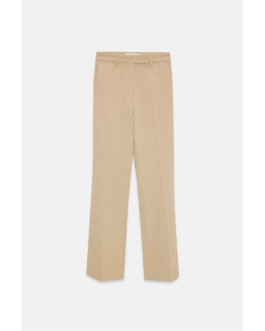 Dilvin Yellow High-Waist Wide-Leg Trousers