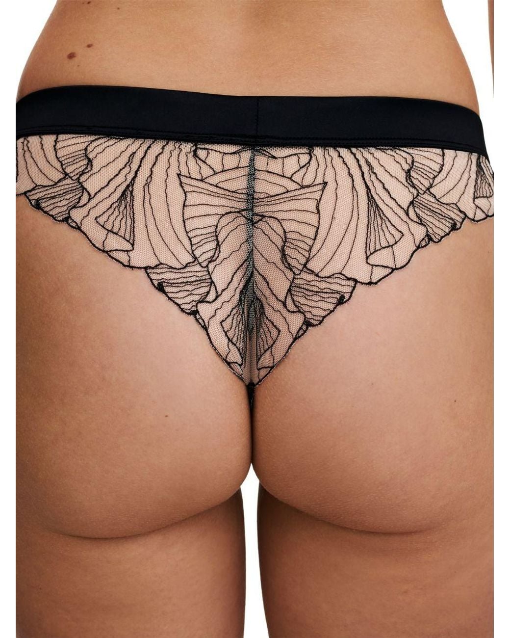 Chantelle Black Tattoo Love Tanga