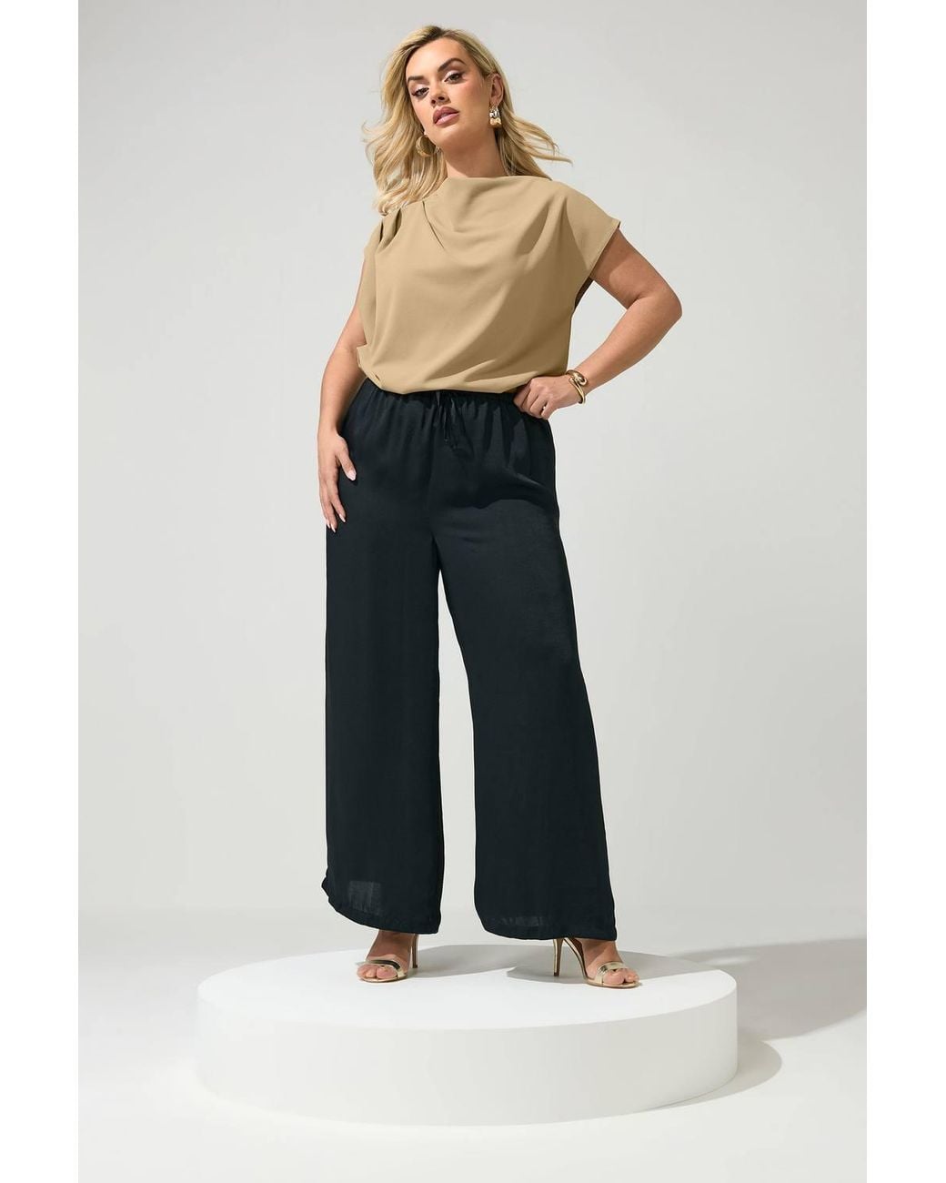 Yours Natural Drape Shoulder Top