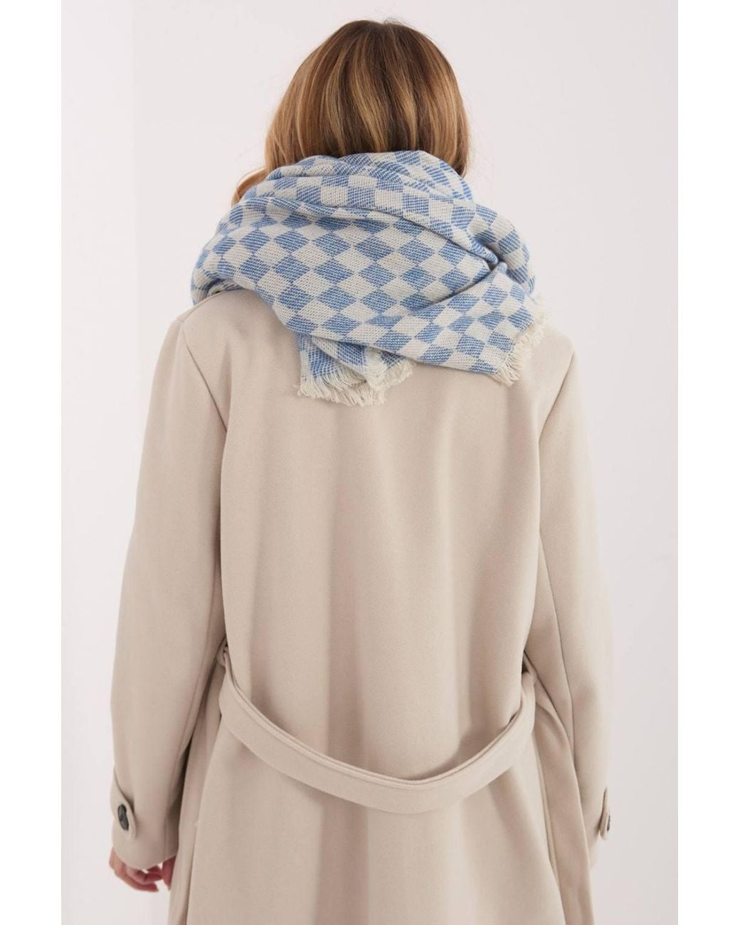 Love Lace Natural Viscose Wool Geometric Scarf Shawl With Delicate Fringes