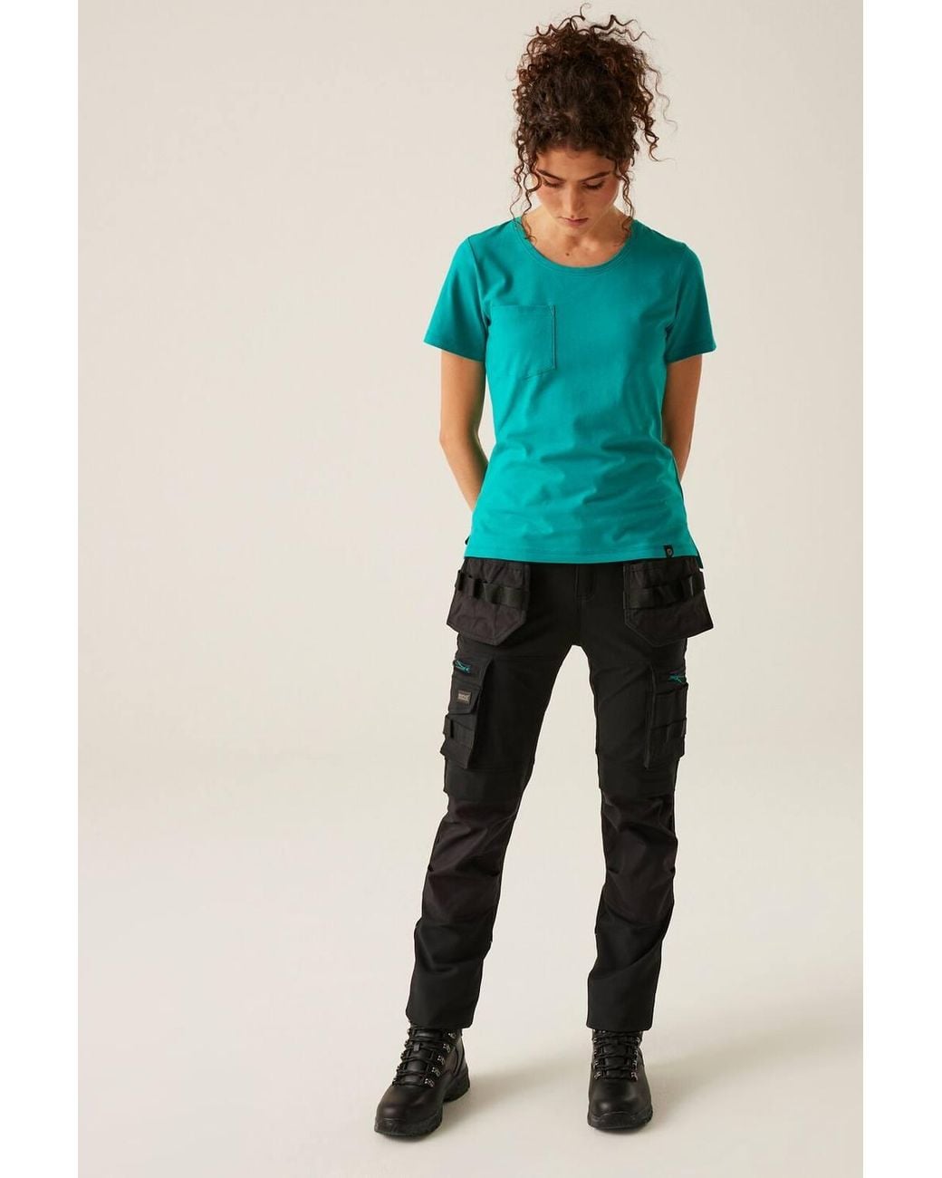 Regatta Black Cotton Stretch Holster Trousers